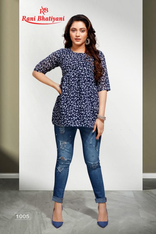 Rani bhatyani Sunaina 1 Georgette Tops Collection